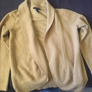 tan cardigan
